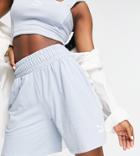 Puma Classics Wide Leg Short In Blue-blues