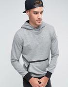 Jack & Jones Overhead Hoodie With Front Pocket - Gray