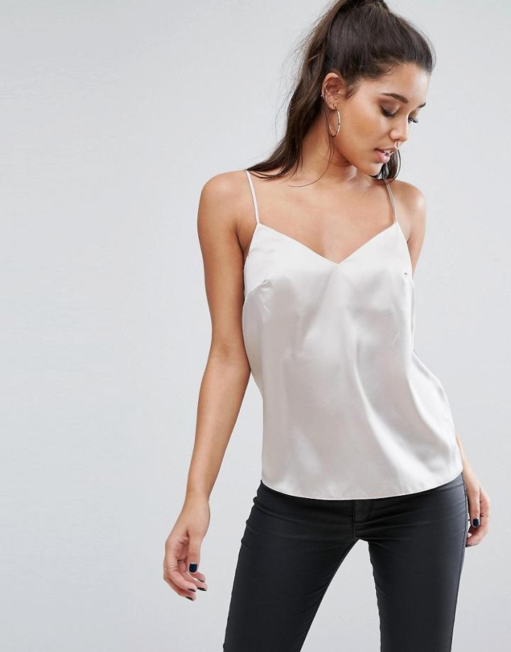 Lipsy Satin Cami Top - Pink