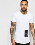 Religion Longline T-shirt With Religion Print - White