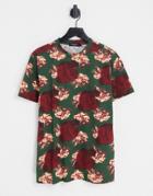 Bolongaro Trevor Floral T-shirt In Brown - Part Of A Set