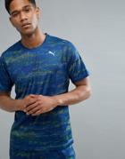 Puma Running Nocturnal Graphic T-shirt In Navy 51599702 - Navy