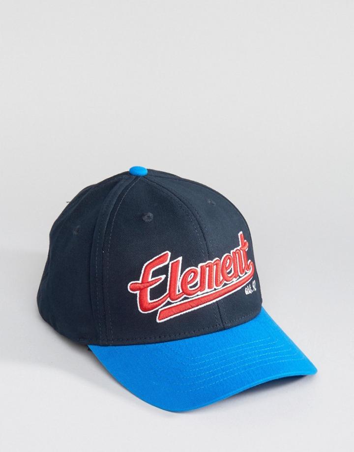 Element Script Baseball Cap - Blue