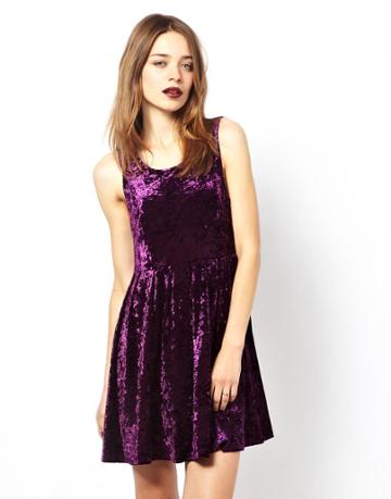 Minkpink Velvet Smock Dress