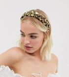 Reclaimed Vintage Inspired Headband In Leopard Print - Multi