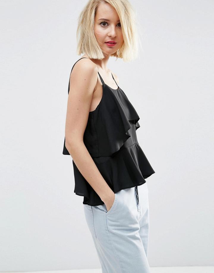 Asos Tiered Cami - Black
