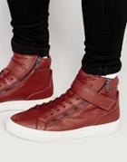 Aldo Drabkin Hi-top Sneakers - Red
