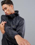 Farah Sport Linwood Overhead Windbreaker In Black - Black