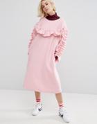 Stylenanda Frill Detail Smock Dress - Pink
