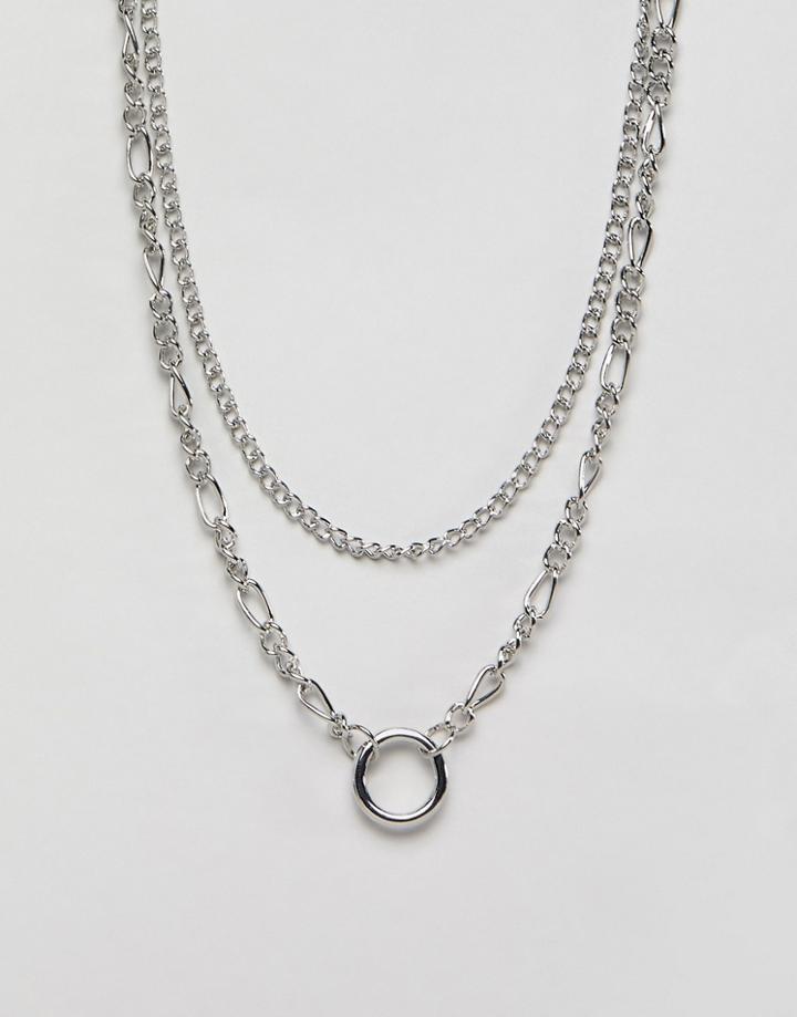 Designb Chain Necklace Pack In Silver - Silver