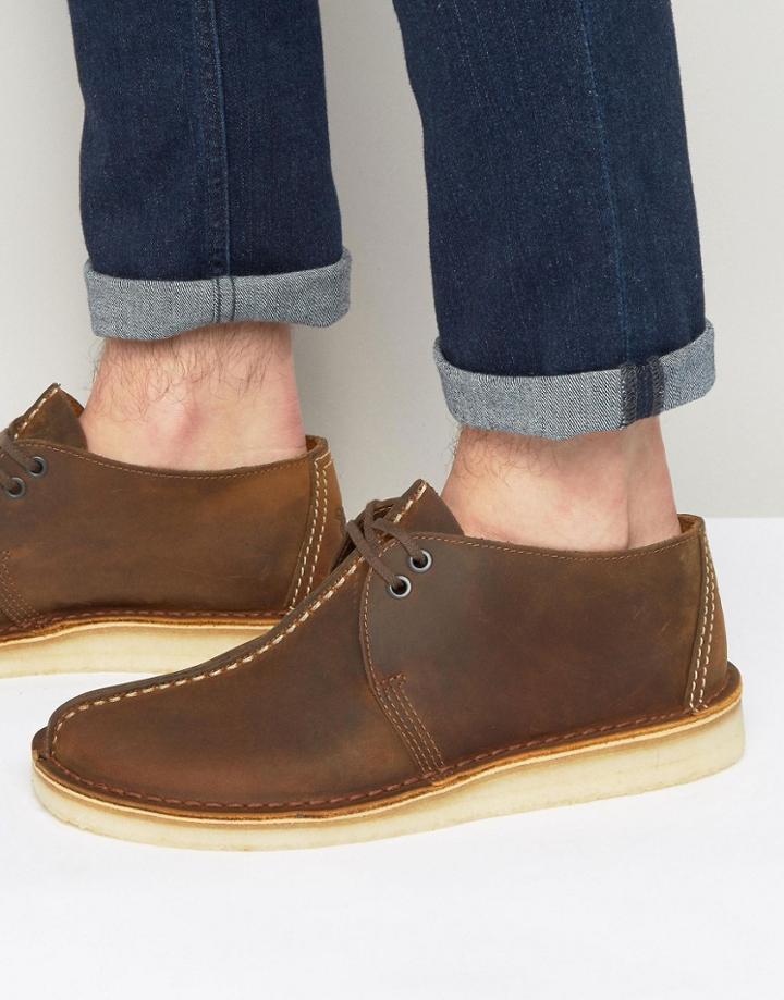 Clarks Originals Desert Trek Boots - Brown