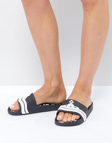 Vivienne Westwood For Melissa Beach Slide - Black
