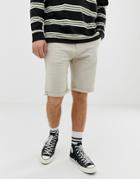 Esprit Linen Short In Stone - Stone