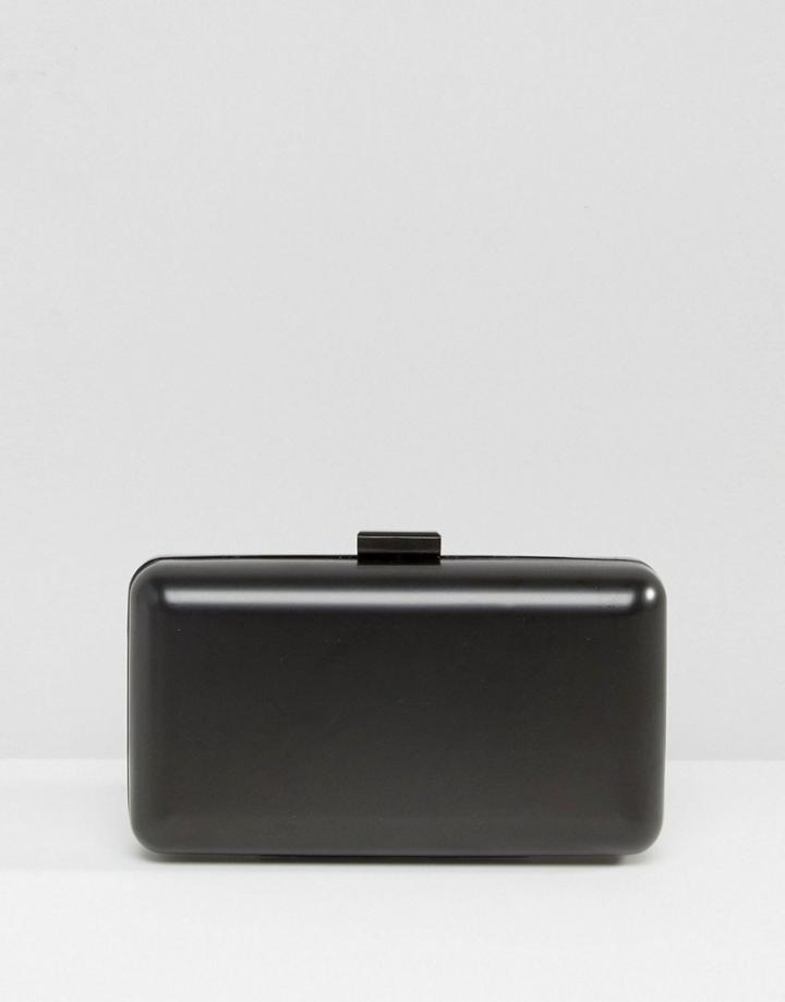 Asos Matte Box Clutch Bag - Black