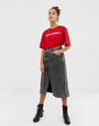Cheap Monday Tilt Rigid Denim Skirt With Organic & Recycled Cotton - Black
