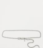 Glamorous Exclusive Waist And Hip Chunky Chain Belt In Silver With Padlock Detail
