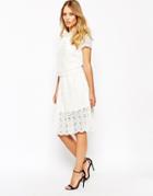 Supertrash Stardust Skirt In Broderie Lace - Frosted White