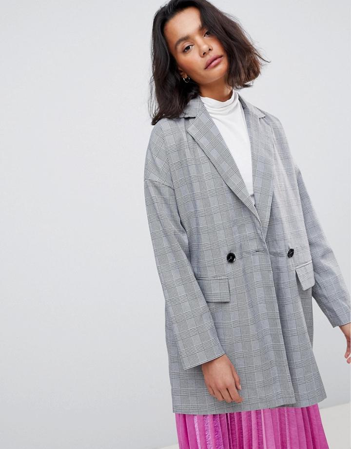 Vero Moda 80's Boyfriend Blazer - Gray