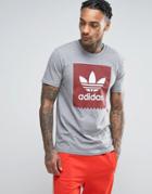 Adidas Skateboarding Logo Fill T-shirt Bk1446 - Gray