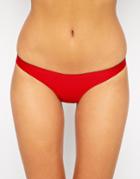 N.l.p Seam Cut Classic Bikini Bottom - Red