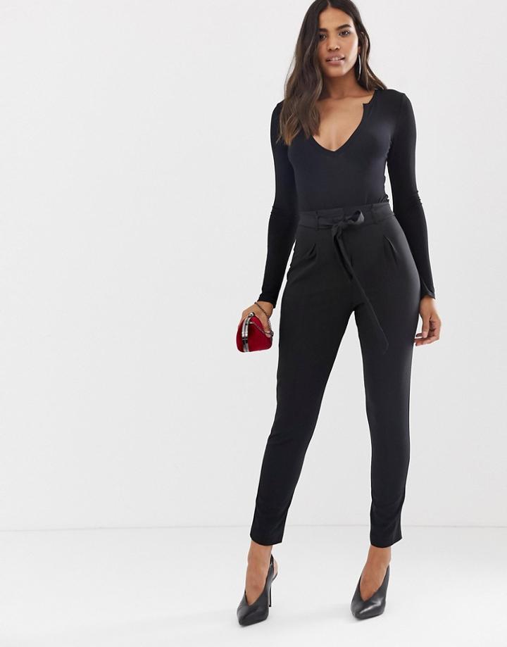 Lipsy Peg Pants - Black