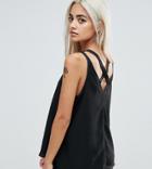 River Island Petite Cross Back Cami Top - Multi