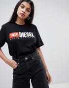 Diesel Heritage Logo T Shirt - Black
