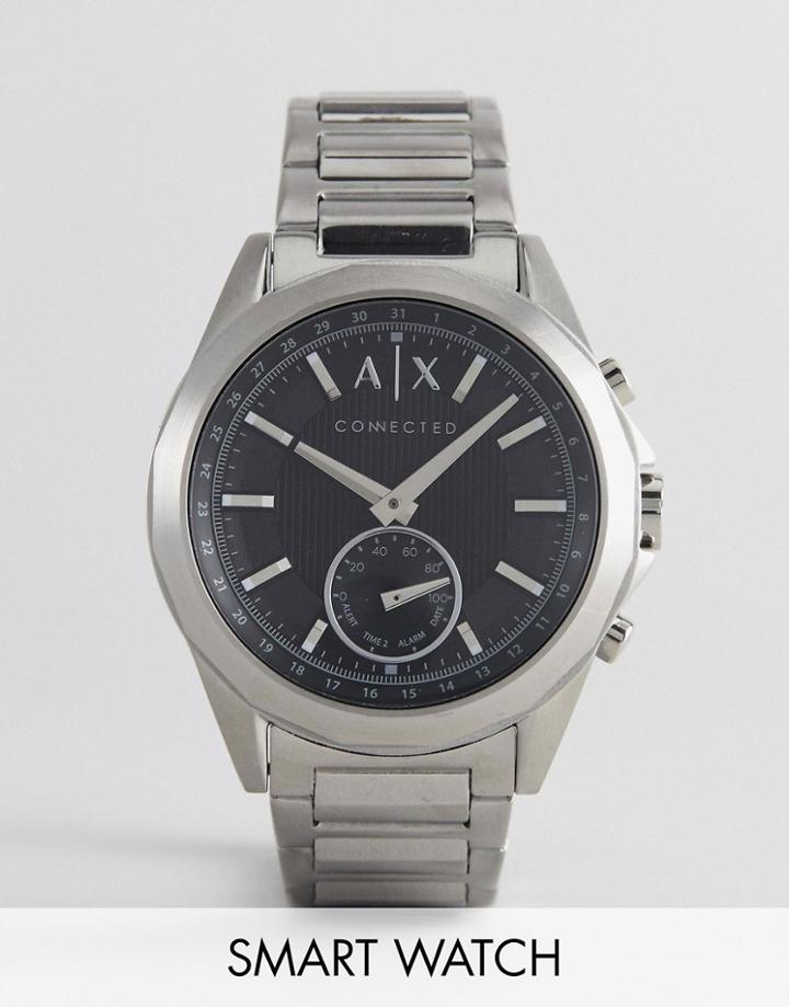 Armani Exchange Connected Axt1006 Bracelet Hybrid Smart Watch In Silver - Silver