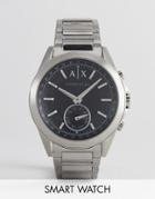 Armani Exchange Connected Axt1006 Bracelet Hybrid Smart Watch In Silver - Silver
