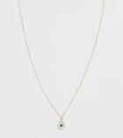 Kingsley Ryan Sterling Silver Gold Plated Protective Eye Pendant Necklace - Gold