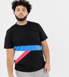 Another Influence Plus Contrast Color Block T-shirt - Black