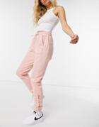 Columbia Logo French Terry Sweatpants In Pink