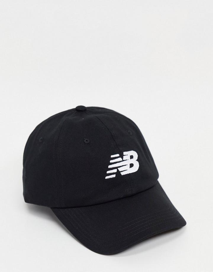 New Balance Stacked Logo Cap In Black