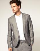 Asos Deconstructed Suit Jacket - Gray