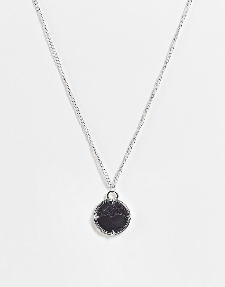 Icon Brand Sunday Composite Necklace In Silver