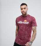 Ellesse Bleached T-shirt In Red - Red
