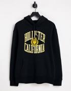 Hollister Varsity Logo Hoodie In Black