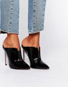 Asos Poison Pointed Mules - Black