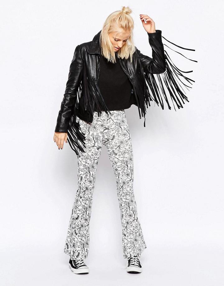 Noisy May Flower Flared Legging - Multi