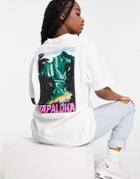 Napapijri Napaloha Graphic T-shirt In White-green