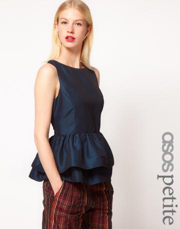 Asos Petite Top With Tutu Peplum