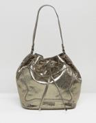Silvian Heach Frame Clutch Bag In Metallic - Silver