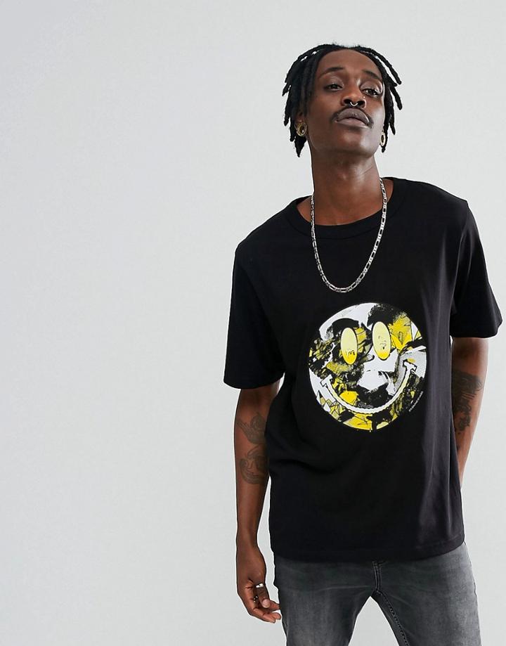 Cheap Monday C/o Smiling T-shirt - Black