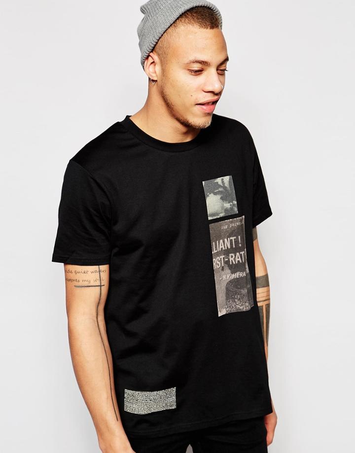 Cheap Monday Fantastic Blocks T-shirt - Black