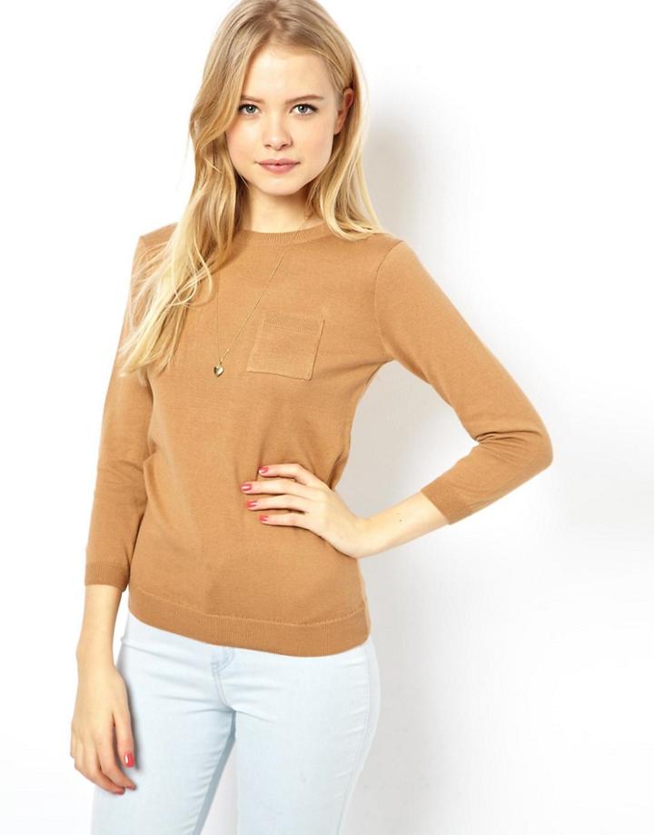 Asos Pocket Sweater - Beige