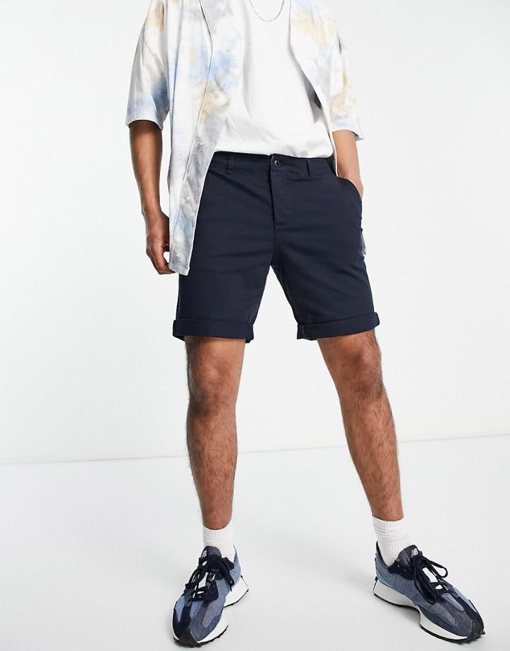 Jack & Jones Chino Shorts In Navy