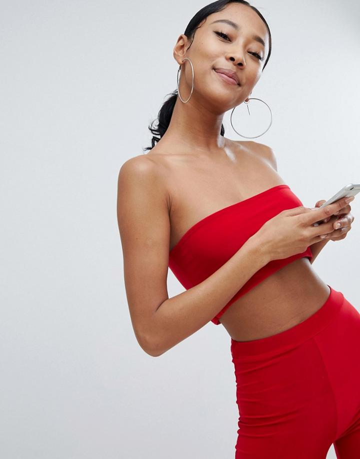 Fashionkilla Bandeau Boobtube In Red - Red