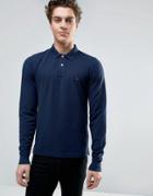 Tommy Hilfiger Slim Fit Long Sleeve Polo - Navy