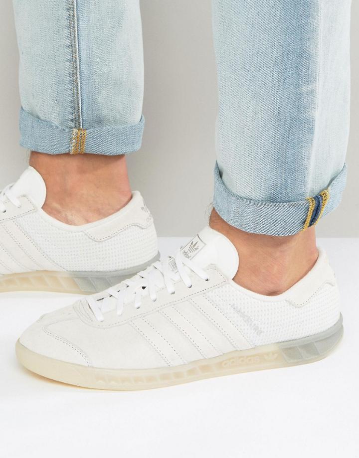 Adidas Originals Hamburg Tech Sneakers In White S79994 - White