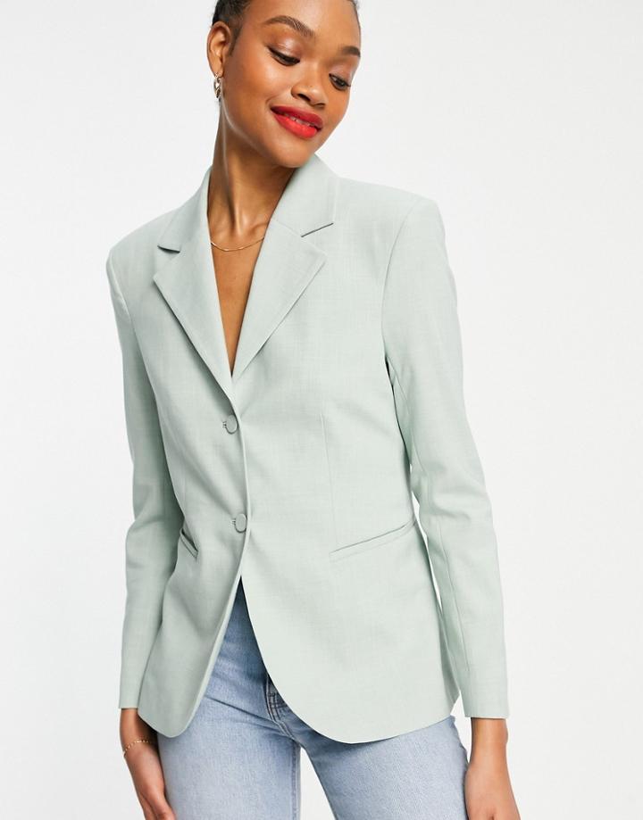 & Other Stories Tailored Blazer In Pistachio-green